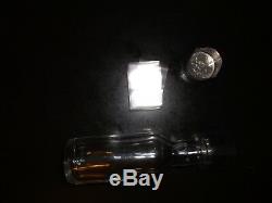 High Quality 5cl / 50ml Miniature Glass Spirits Bottle c/w black or silver cap
