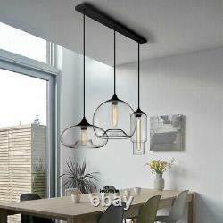 Industrial Kitchen Island Lighting Glass Chandelier Pendant Light Fixture Lamp