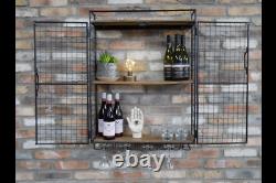 Industrial Wine Wall Unit Glass Storage Bottle Shelves / Display