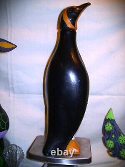 Italian leather covered penguin bottle