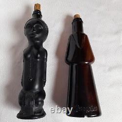 Italy African Bottle Vintage Morey Glass Bottles Lot 2