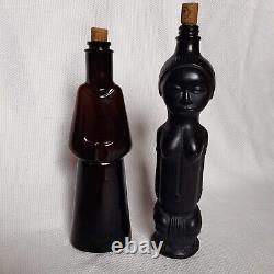 Italy African Bottle Vintage Morey Glass Bottles Lot 2