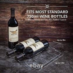 Ivation 18 Bottle Freestanding Wine Fridge, Wine Cooler WithLock, Black