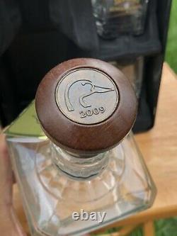 Jack Daniels 2009 Ducks Unlimited Tin Glasses And Bottle