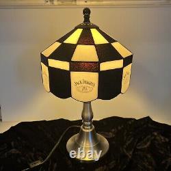 Jack Daniels Stained Glass Tiffany Style Lamp and bottle Tote
