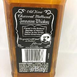 Jack Daniels Tennessee Whiskey Bottle Bar Display Amber Glass Black Label Large