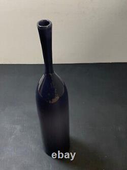 Joe Cariati Angelic. Design bottle. Hand blown glass. 14 7/8 x 3 1/8 Inches