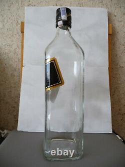 Johnnie Walker EMPTY large bottle 3 liter Black Label glass Blended scotch rare