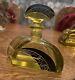 Karl Palda Art Deco Citrine Glass And Black Enamel Perfume Bottle With Stopper