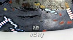 Kosta Boda Glass Satellite Bottle Bertil Vallien Vase Signed 13 Tall