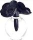 Lalique 2 Anemones Perfume Bottle Clear And Black New! Orig $1495