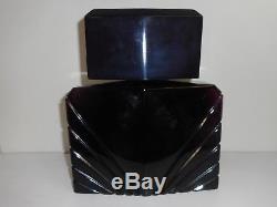 Large Art Deco Display Dark Amethyst Perfume Bottle (amethyst Noir Bouteille)