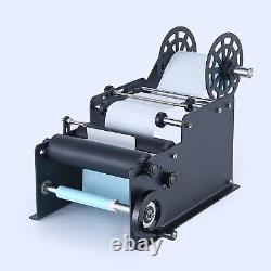 Manual Round Bottle Labelling Machine Adjustable Semi-Automatic for Glass Bottle