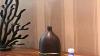 Matt Paint Black Round Glass Reed Diffuser Bottle With Cover