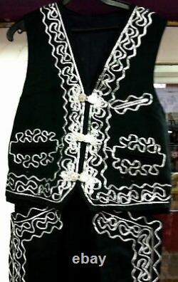 Men's Mariachi Charro Suit Set Mexico Folklorico 5 De Mayo Fiesta Dance Costume