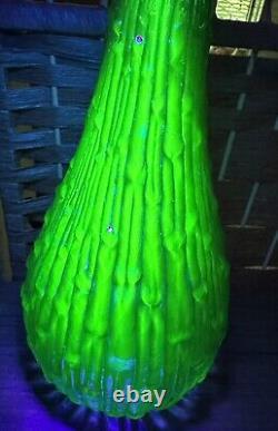 Mid Century Italian Genie Bottle Glows Under Black Light