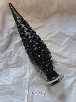 Modern Black Hobnail Genie Bottle Decanter Stopper ONLY