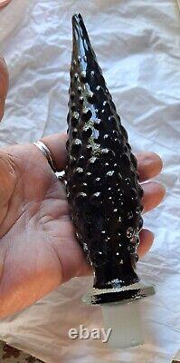 Modern Black Hobnail Genie Bottle Decanter Stopper ONLY