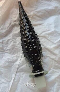 Modern Black Hobnail Genie Bottle Decanter Stopper ONLY