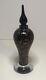 Murano Black & Copper Flake Art Glass Perfume Bottle Hans Blown With Stopper 8