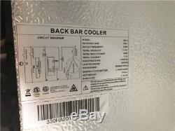 NSF back bar cooler BB3 Black Glass Door Commercial Beer Bottle case