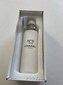 NWT Limited Edition Chanel Paris Factory No. 5 L'eau Water Bottle White Black