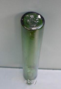 Nice Antique green glass medicine bottle, Dutch, 18th century