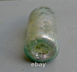 Nice Antique green glass medicine bottle, Dutch early 17th century