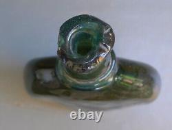 Nice Antique green glass saddle flasks-bottle, Islamic Middle East 18th. 19th. C