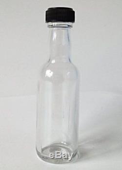 Nutley's 50ml Miniature Glass Spirit Bottle with Screw Top Black (Pack of 50)