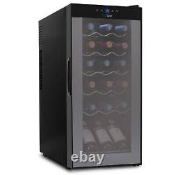 NutriChef PKCWC180 18 Bottle Wine Chilling Refrigerator Cellar withAir Tight Seal