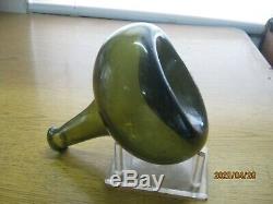 Ocean Fla Keys Shipwreck Findpontiled Bulbous1700's Black Glass Dutch Onion