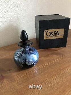 Okra Glass Perfume Bottle. Vintage 1986 And Number 82 Of A Limited Edition