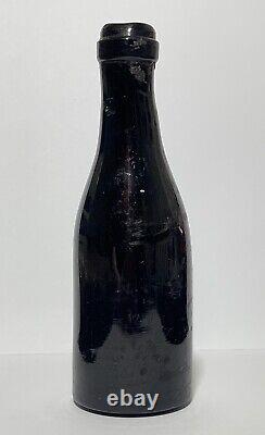 Pre-1900s Rare Antique Old Wine Bottle. Glass