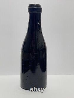 Pre-1900s Rare Antique Old Wine Bottle. Glass