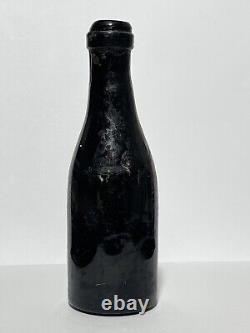 Pre-1900s Rare Antique Old Wine Bottle. Glass