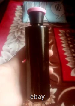 Pre Owned Empty Black glass perfume bottle atomizer made in india