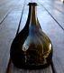 Rare 18th Century Black Glass English Bladder Wine Bottle