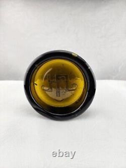 RARE 19th CENTURY BLACK GLASS 8 Hand Blown Bottle PAPERWEIGHT