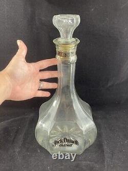 RARE Jack Daniels Riverboat Captain Bottle, Old No. 7 Vintage Glass Decanter