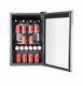 Rca 110 Can & 4 Bottle Mini Fridge With Glass Door And Wine Cooler-black