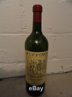 RUFFINO RISEVA CHIANTI Dummy Display Wine Empty Glass Bottle 18 Corked
