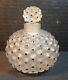 R. Lalique Embossed Opaque Perfume Bottle With Black Dots