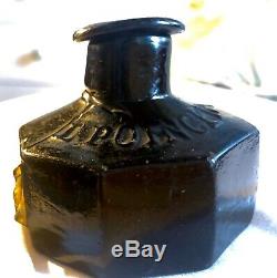 Rare Black Glass Antique Ink Bottle Recovered From Shipwreck Barcelona