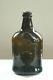 Rare Georgian Sealed French Black Glass Mallet Bottle C. 1800 No Onion