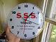 Rare S. S. S. Tonic Vintage Medicine Advertising Clock With Glass Front Works Great