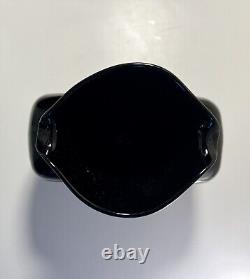 Rare Vintage Blenko Glass 2003 Ebony Black 384 Water Bottle