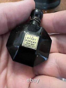 Rare Vintage D'Orsay Le Dandy Set Baccarat Black Bottles In Original Box