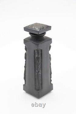 René Lalique 1914 Ambre DOrsay Art Deco Black Glass Perfume Bottle