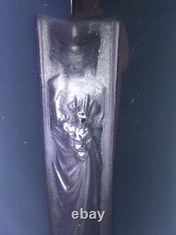 René Lalique R. Lalique Black Perfume Bottle D'Orsay Black Glass Lot 219 Read